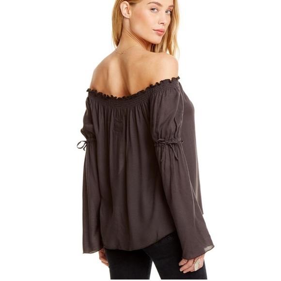 NWOT Chaser Heirloom off shoulder smocked top  - size medium - Picture 2 of 7